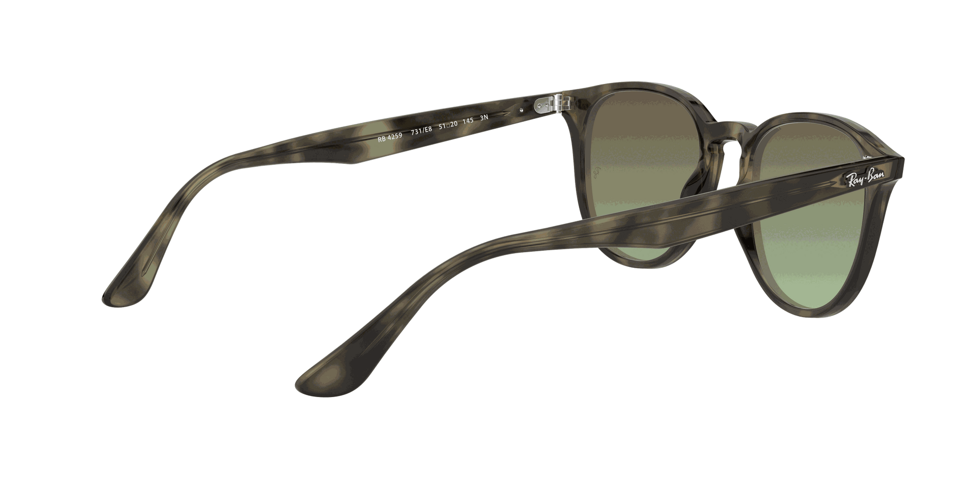 [Brown Gradient Lenses, Polished Grey Havana Frame]