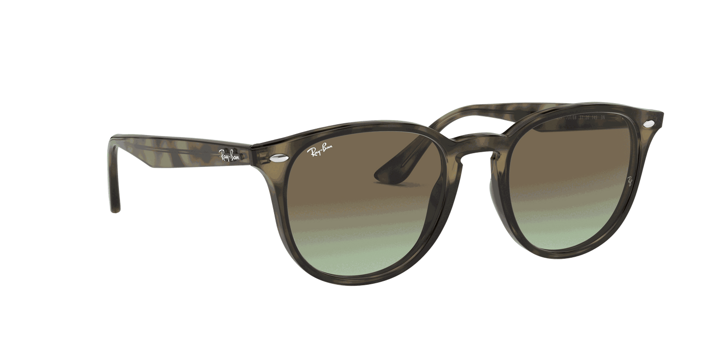 [Brown Gradient Lenses, Polished Grey Havana Frame]