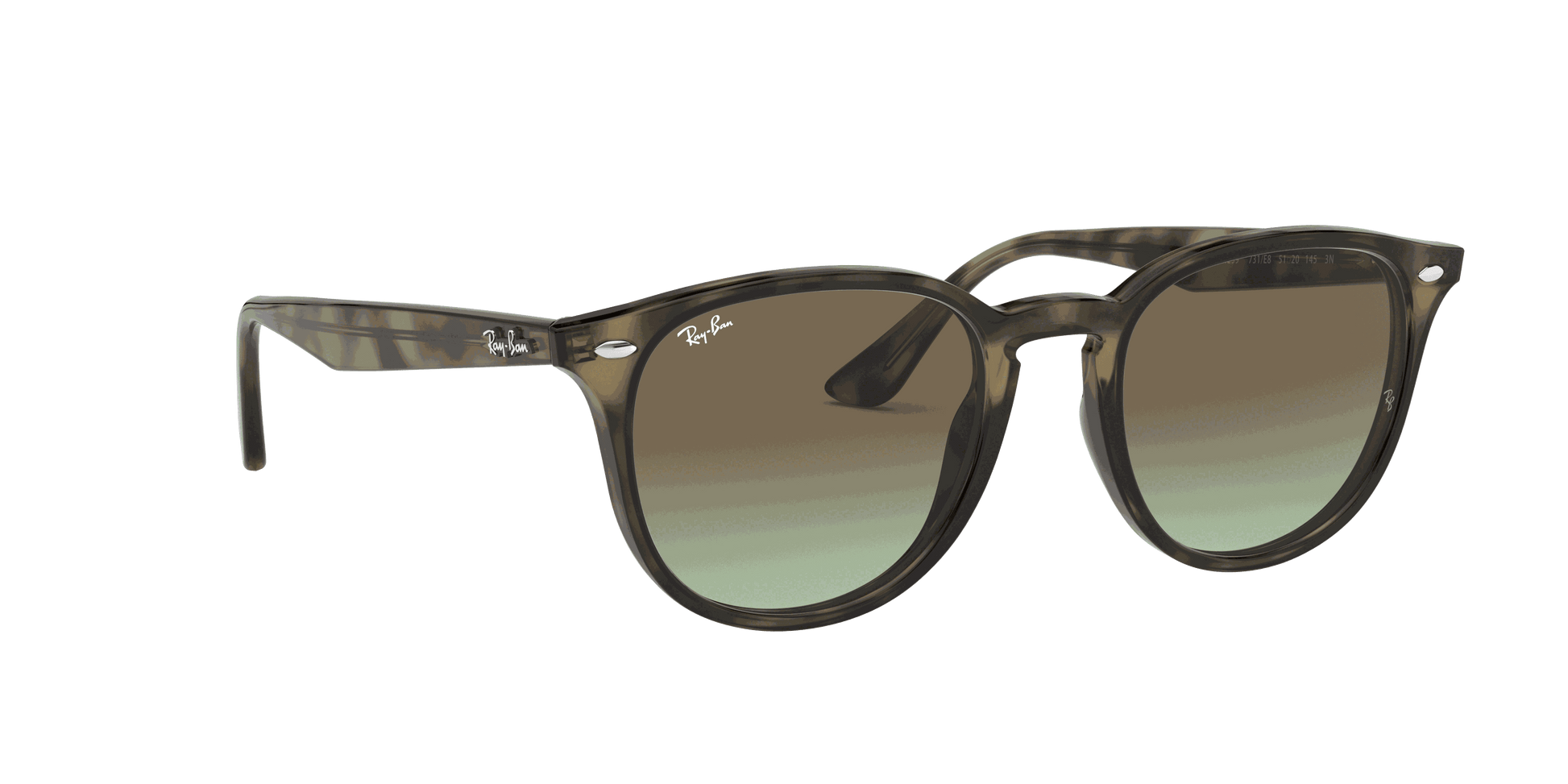 [Brown Gradient Lenses, Polished Grey Havana Frame]