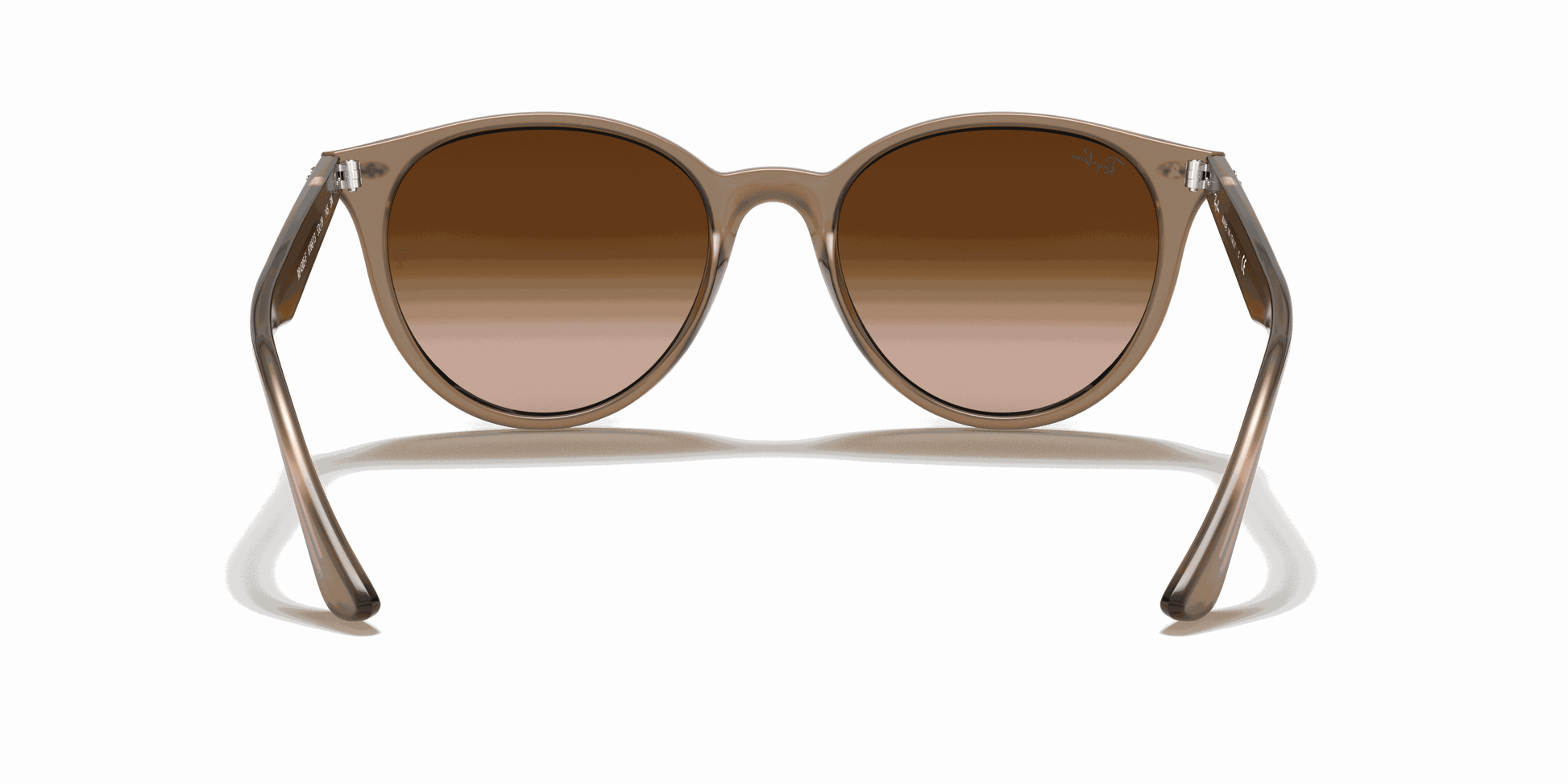 [Brown Gradient Lenses, Polished Beige Frame]