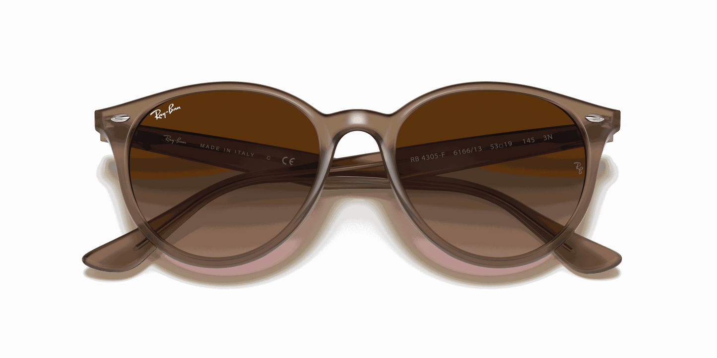 [Brown Gradient Lenses, Polished Beige Frame]