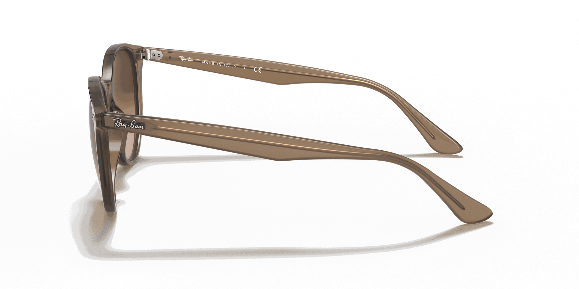 [Brown Gradient Lenses, Polished Beige Frame]