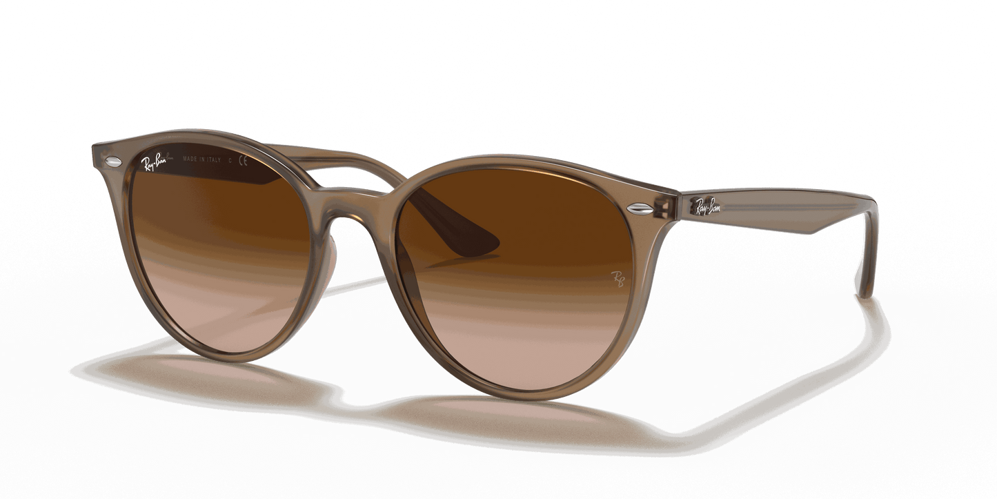 [Brown Gradient Lenses, Polished Beige Frame]