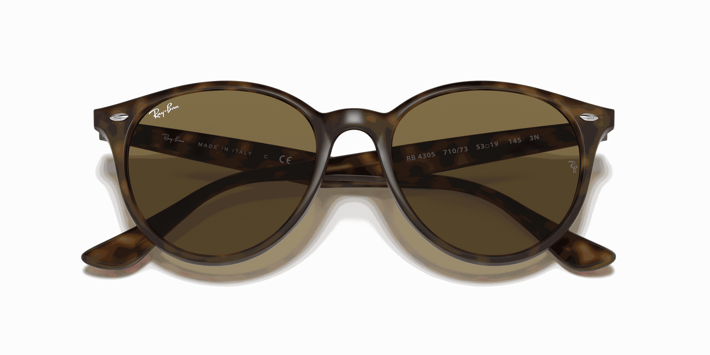 [Dark Brown Lenses, Polished Light Havana Frame]