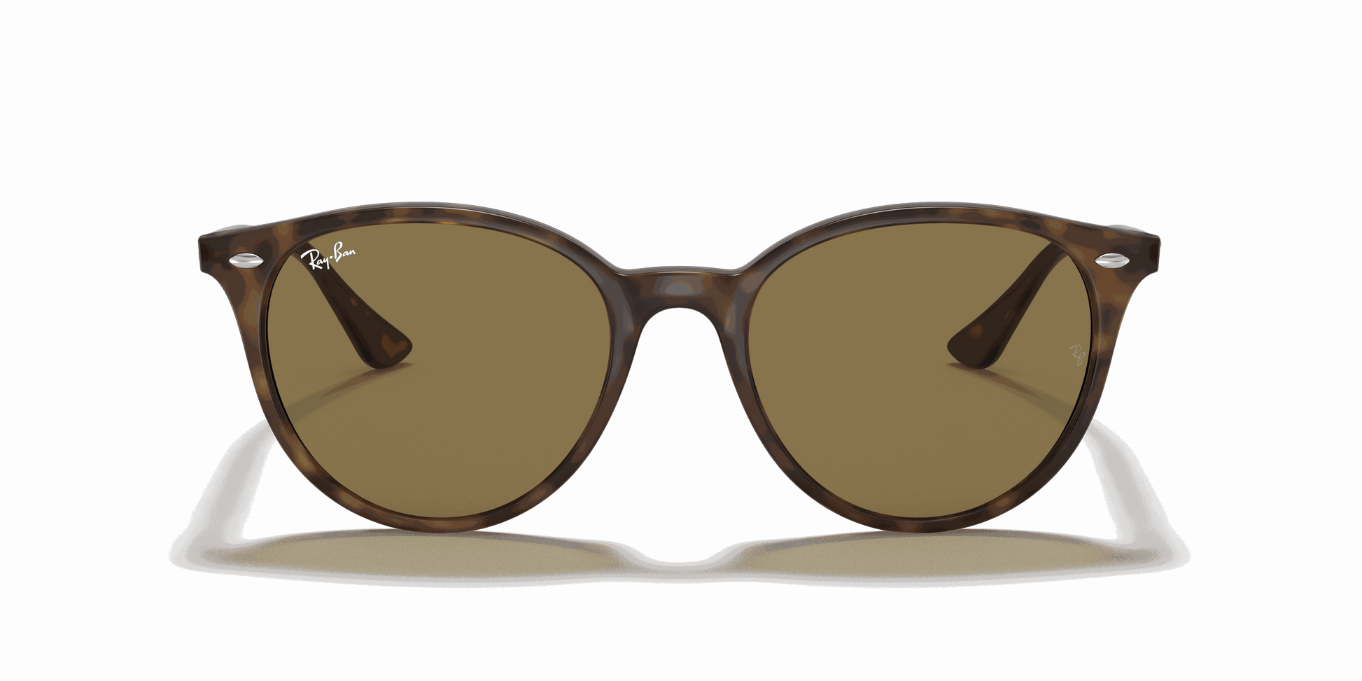 [Dark Brown Lenses, Polished Light Havana Frame]