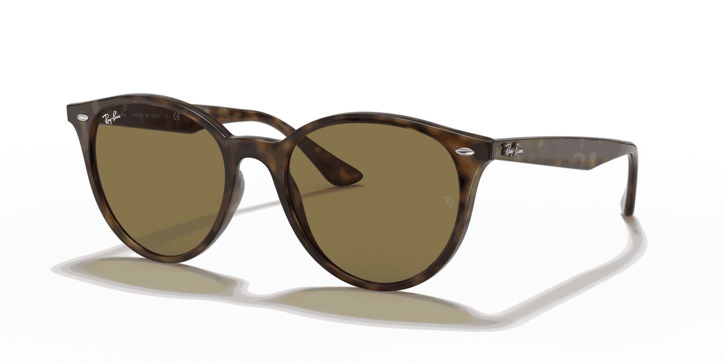 [Dark Brown Lenses, Polished Light Havana Frame]