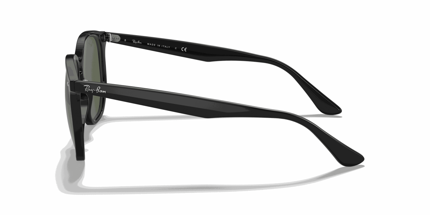 [Green Classic Lenses, Polished Black Frame]