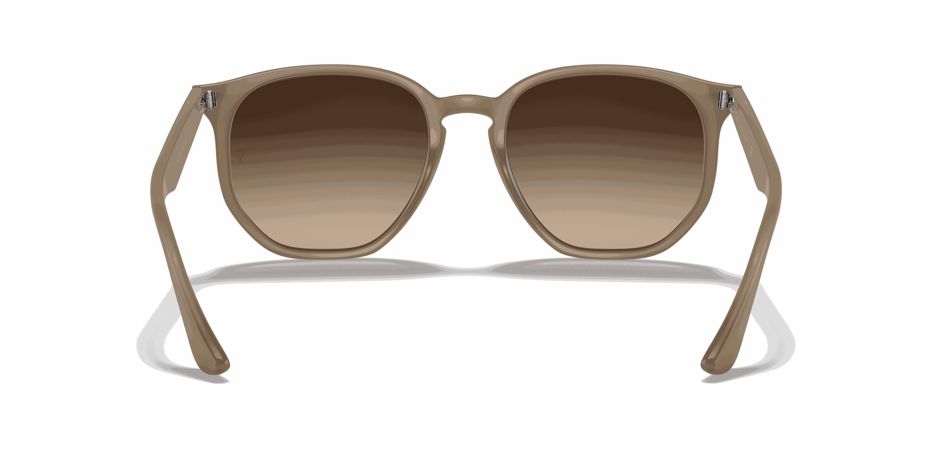 [Dark Brown Lenses, Polished Beige Frame]