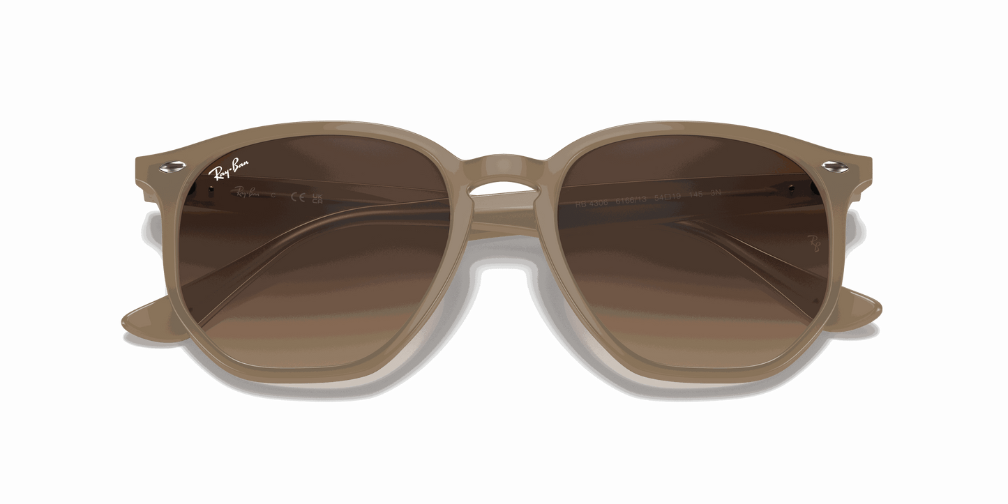 [Dark Brown Lenses, Polished Beige Frame]