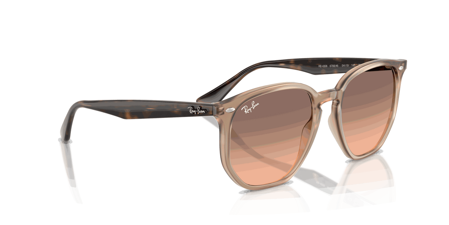 [Pink Gradient Grey Lenses, Polished Turtledove Frame]