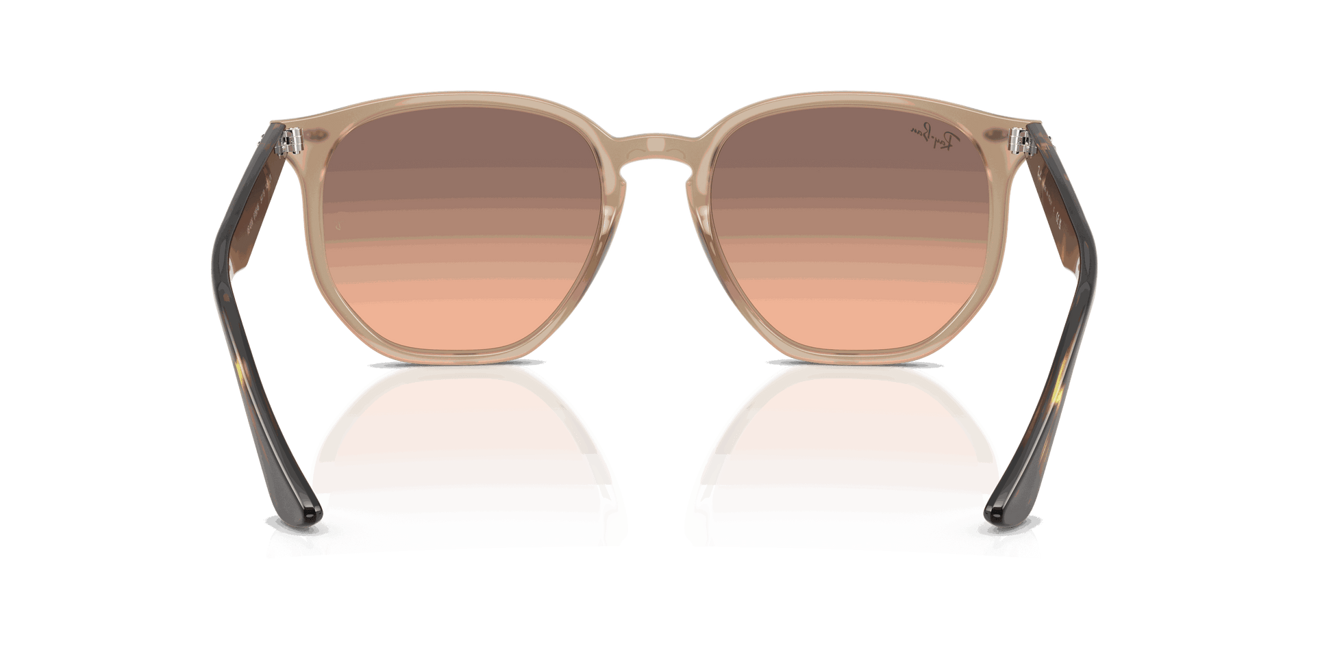 [Pink Gradient Grey Lenses, Polished Turtledove Frame]
