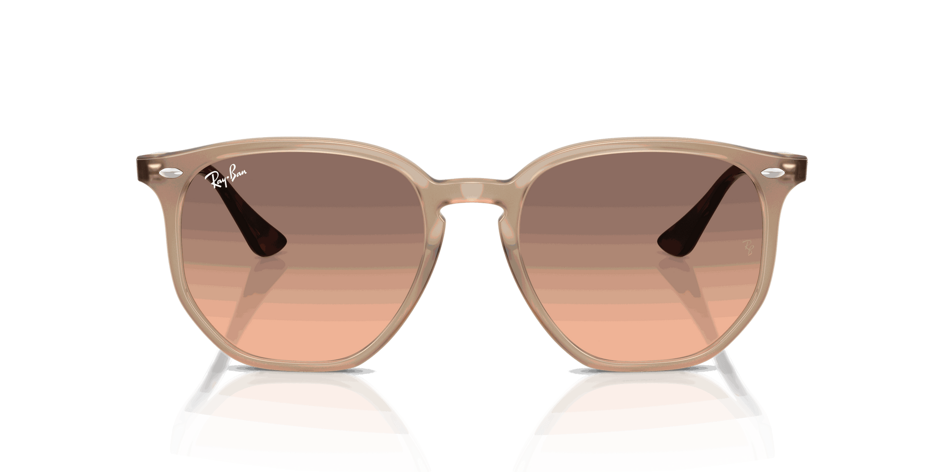 [Pink Gradient Grey Lenses, Polished Turtledove Frame]