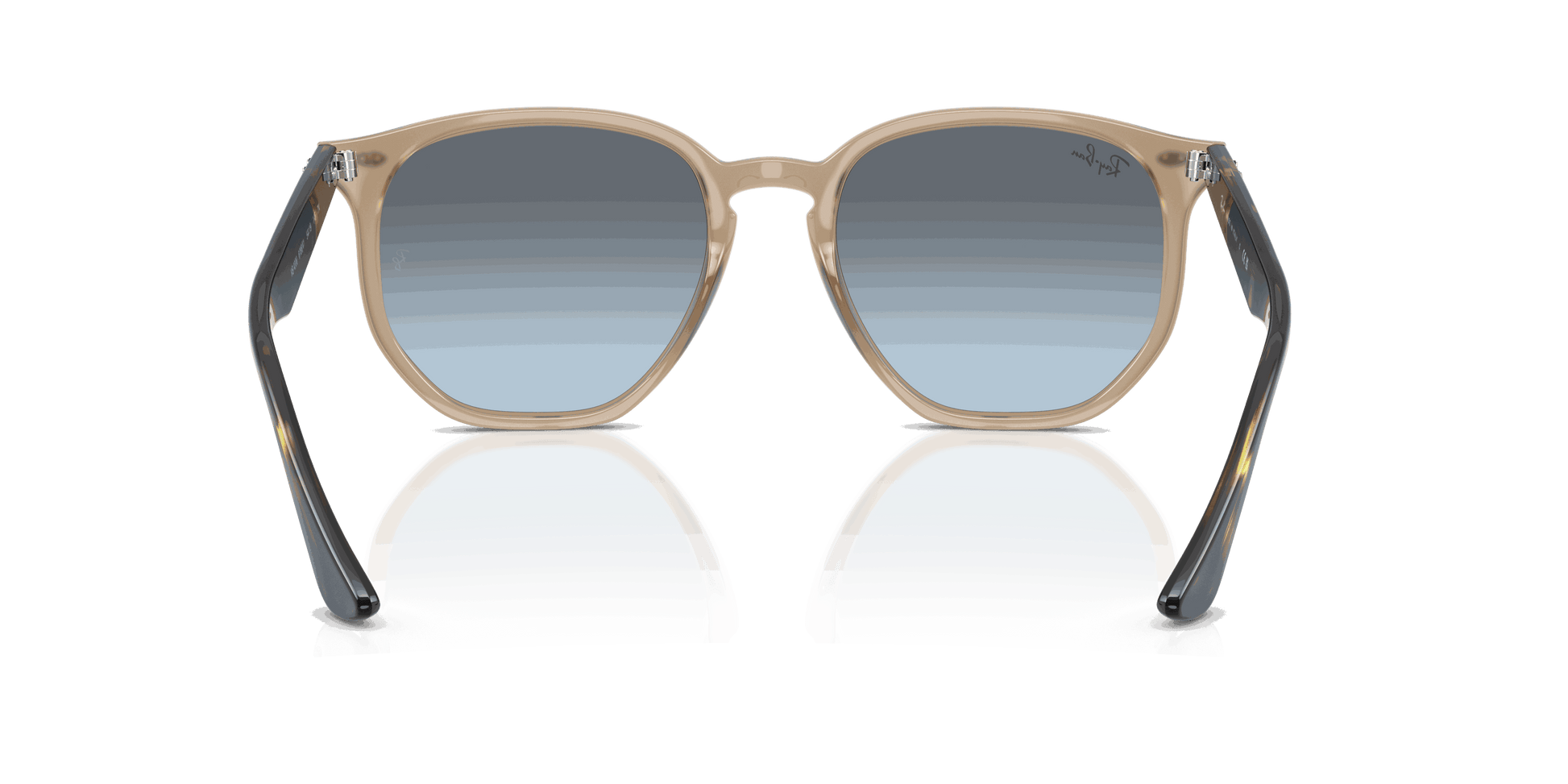 [Blue Gradient Grey Lenses, Polished Turtledove Frame]