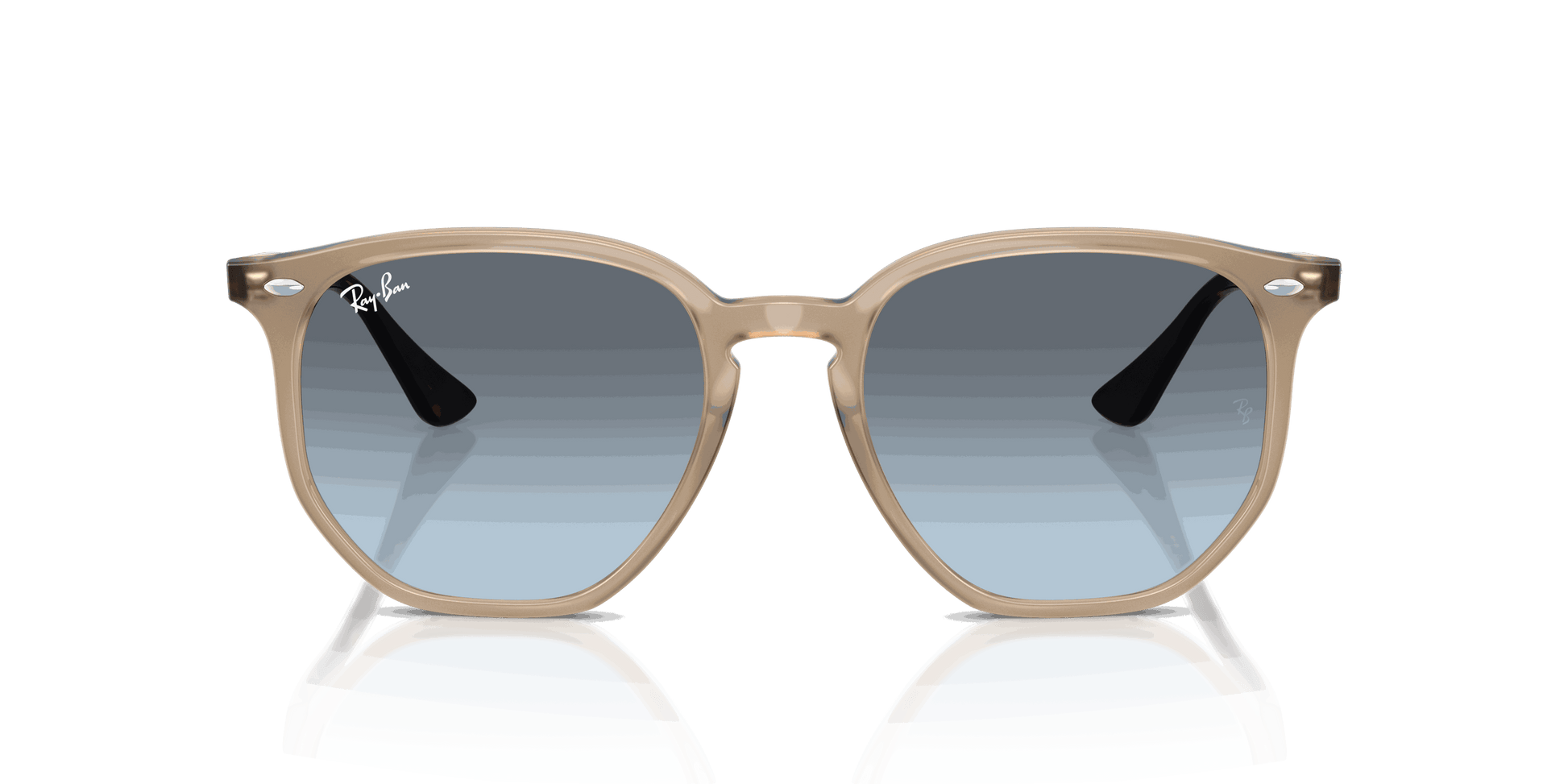 [Blue Gradient Grey Lenses, Polished Turtledove Frame]