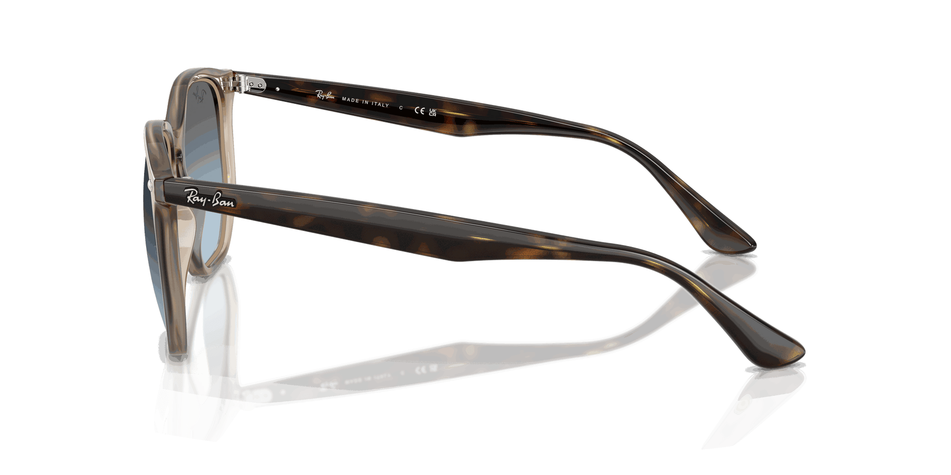 [Blue Gradient Grey Lenses, Polished Turtledove Frame]