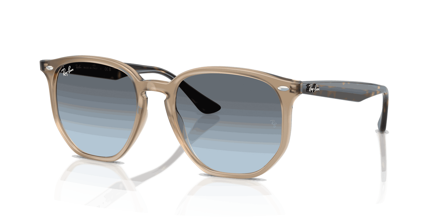 [Blue Gradient Grey Lenses, Polished Turtledove Frame]