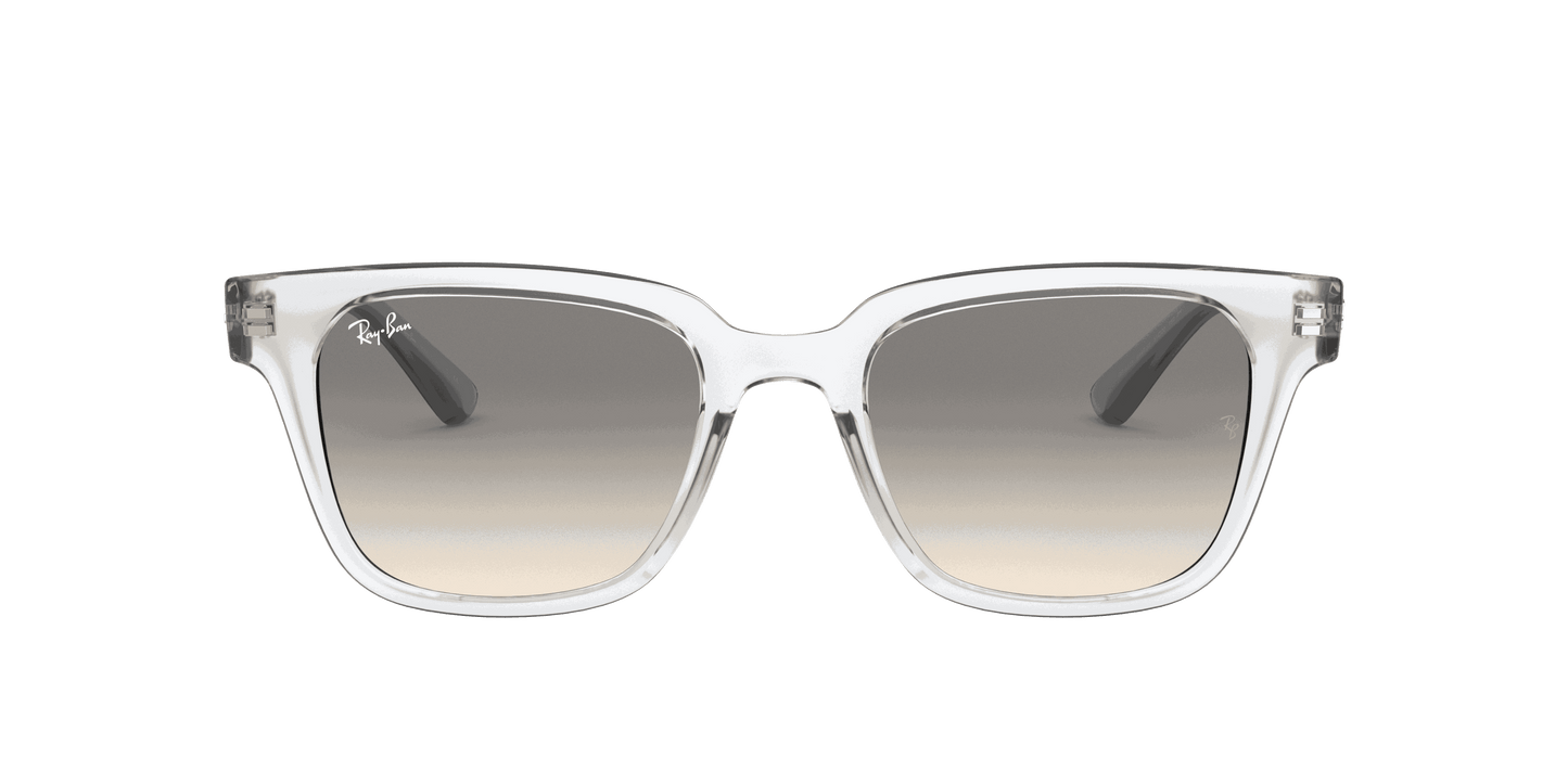 [Light Grey Gradient Lenses, Polished Transparent Frame]