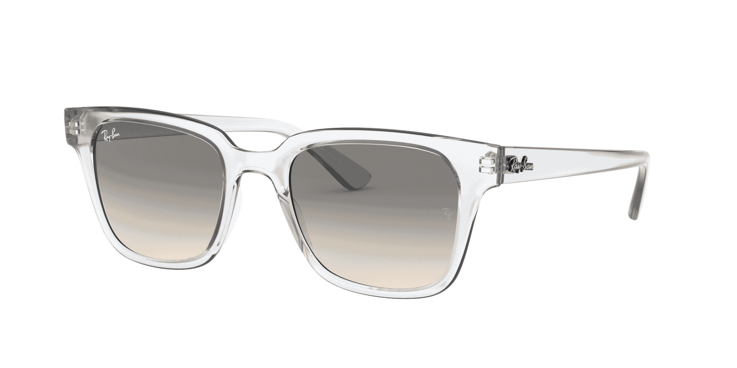[Light Grey Gradient Lenses, Polished Transparent Frame]