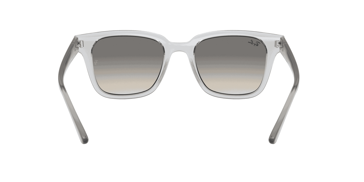 [Light Grey Gradient Lenses, Polished Transparent Frame]