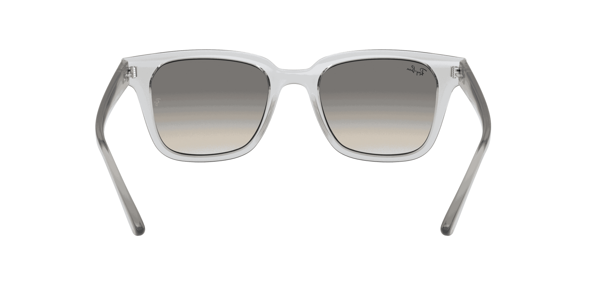 [Light Grey Gradient Lenses, Polished Transparent Frame]