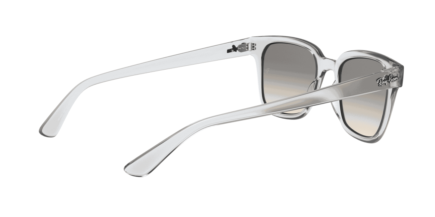 [Light Grey Gradient Lenses, Polished Transparent Frame]
