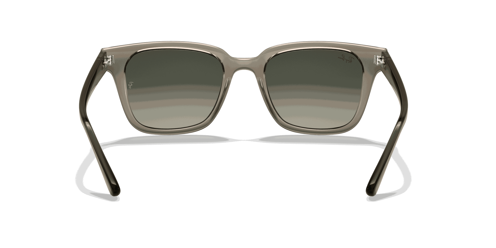 [Grey Gradient Lenses, Polished Transparent Grey Frame]