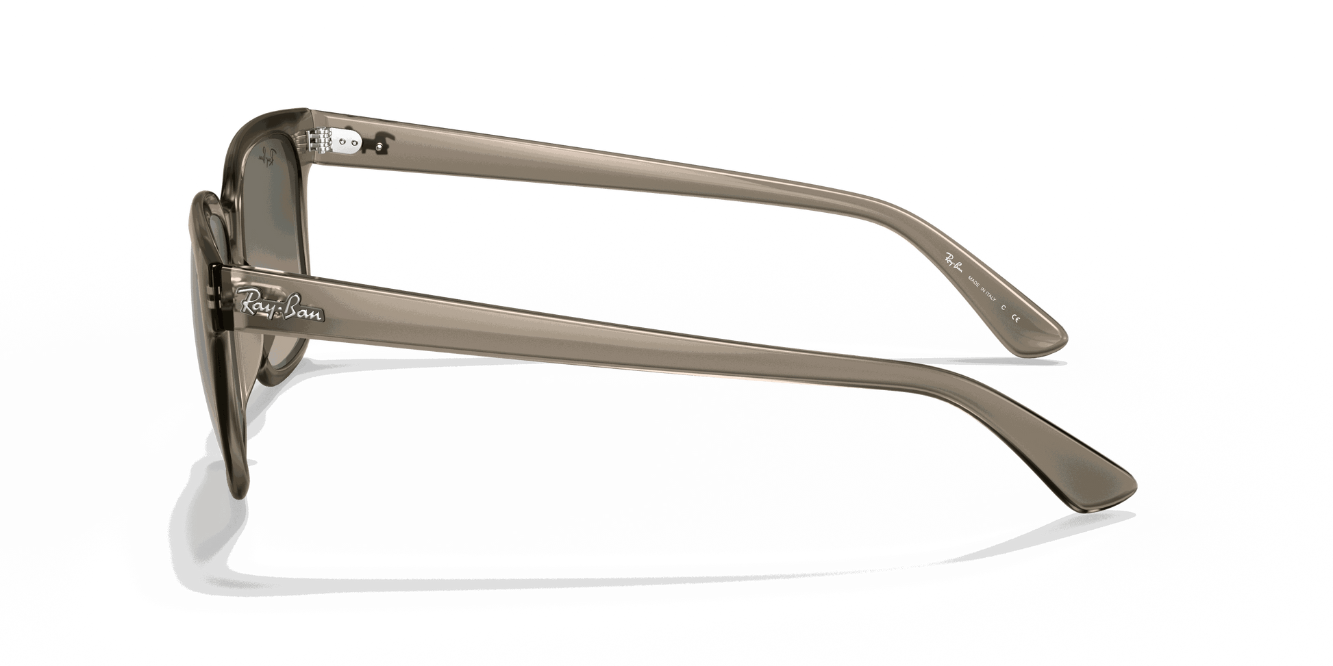 [Grey Gradient Lenses, Polished Transparent Grey Frame]
