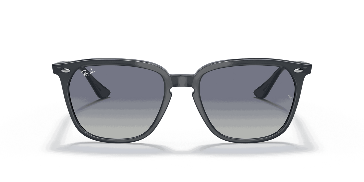 [Blue Gradient Lenses, Polished Grey Frame]
