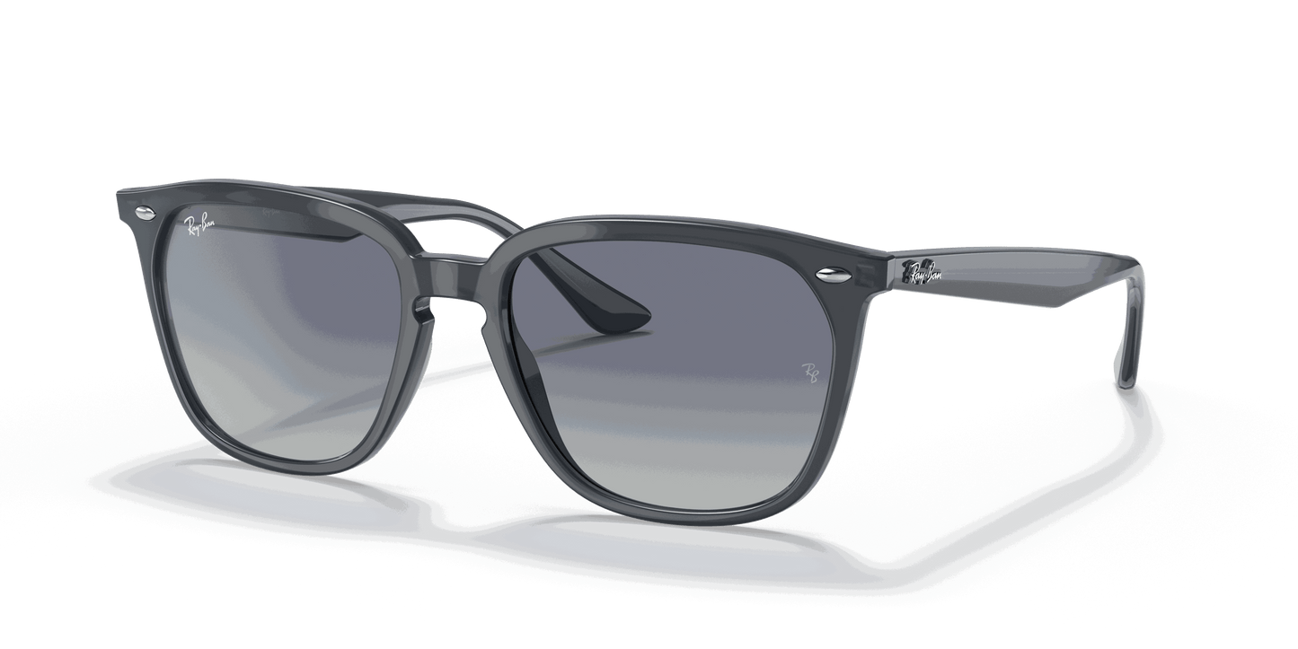 [Blue Gradient Lenses, Polished Grey Frame]