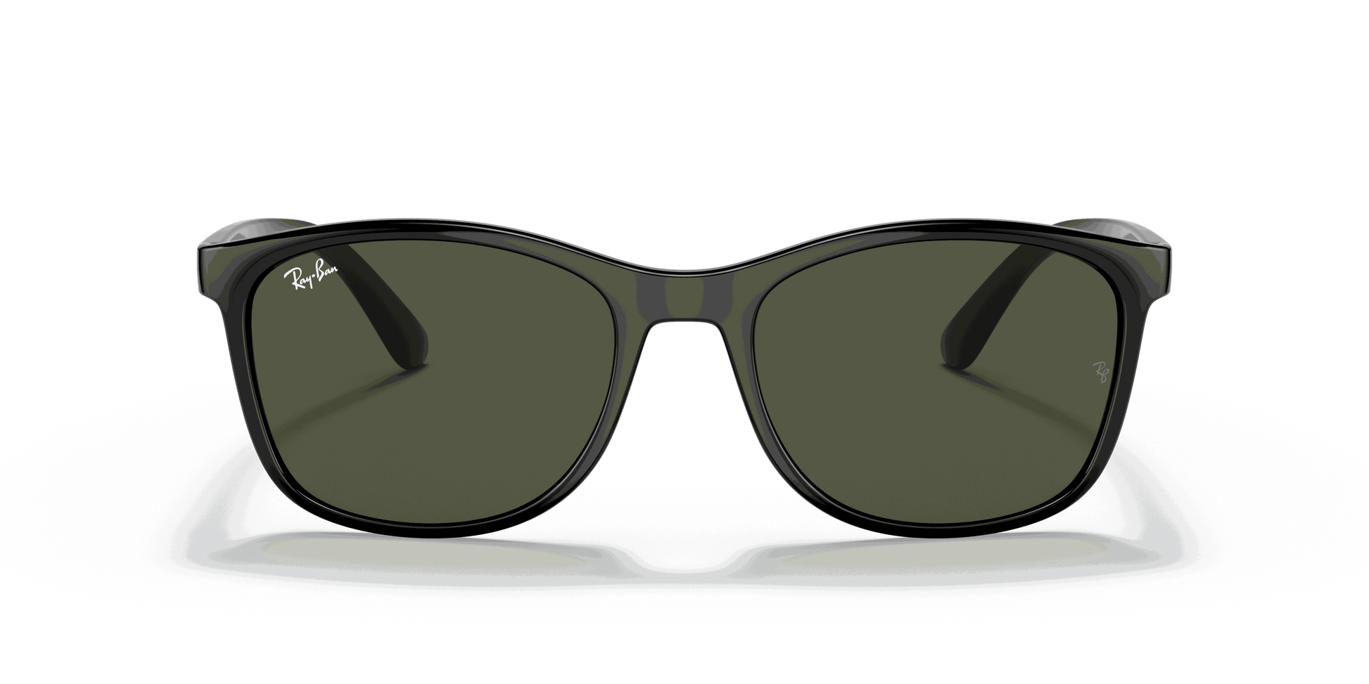 [Green Lenses, Polished Black Frame]