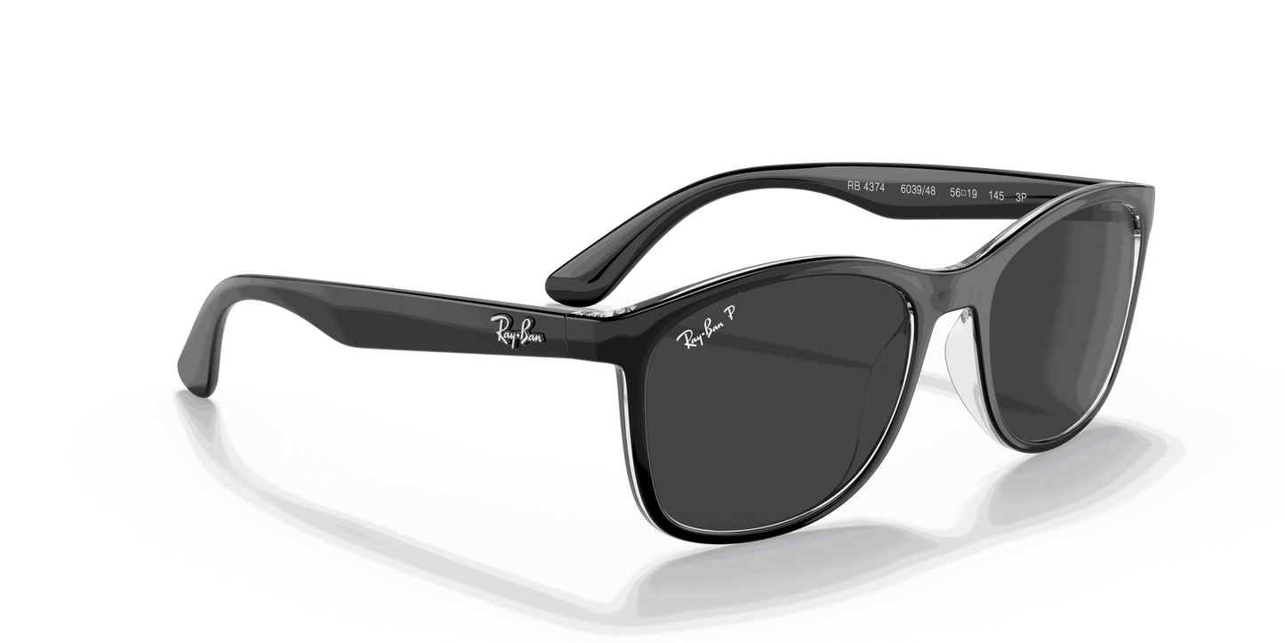 [Polar Black Lenses, Polished Black On Transparent Frame]