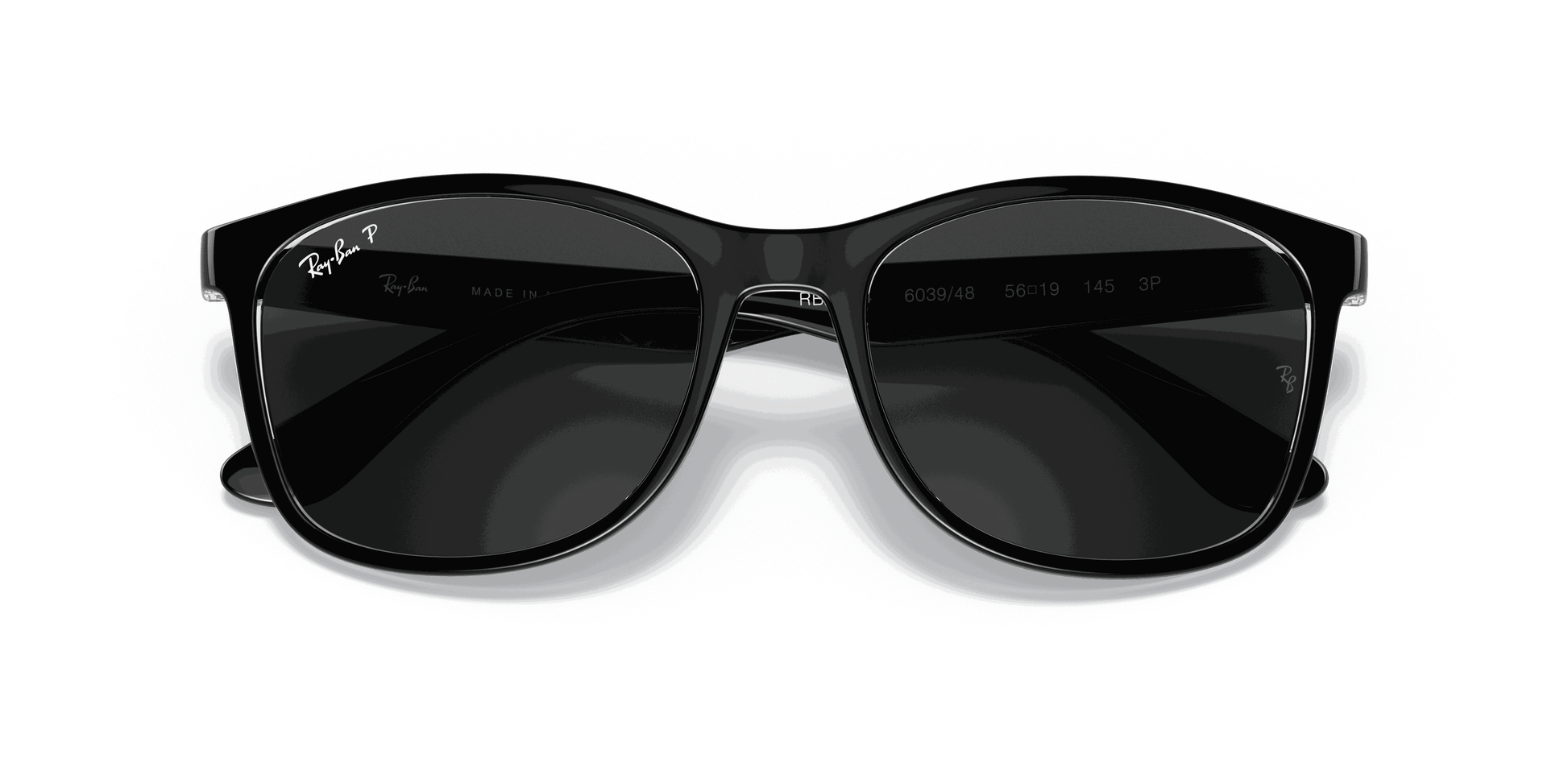 [Polar Black Lenses, Polished Black On Transparent Frame]