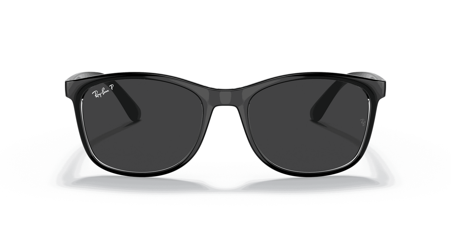 [Polar Black Lenses, Polished Black On Transparent Frame]