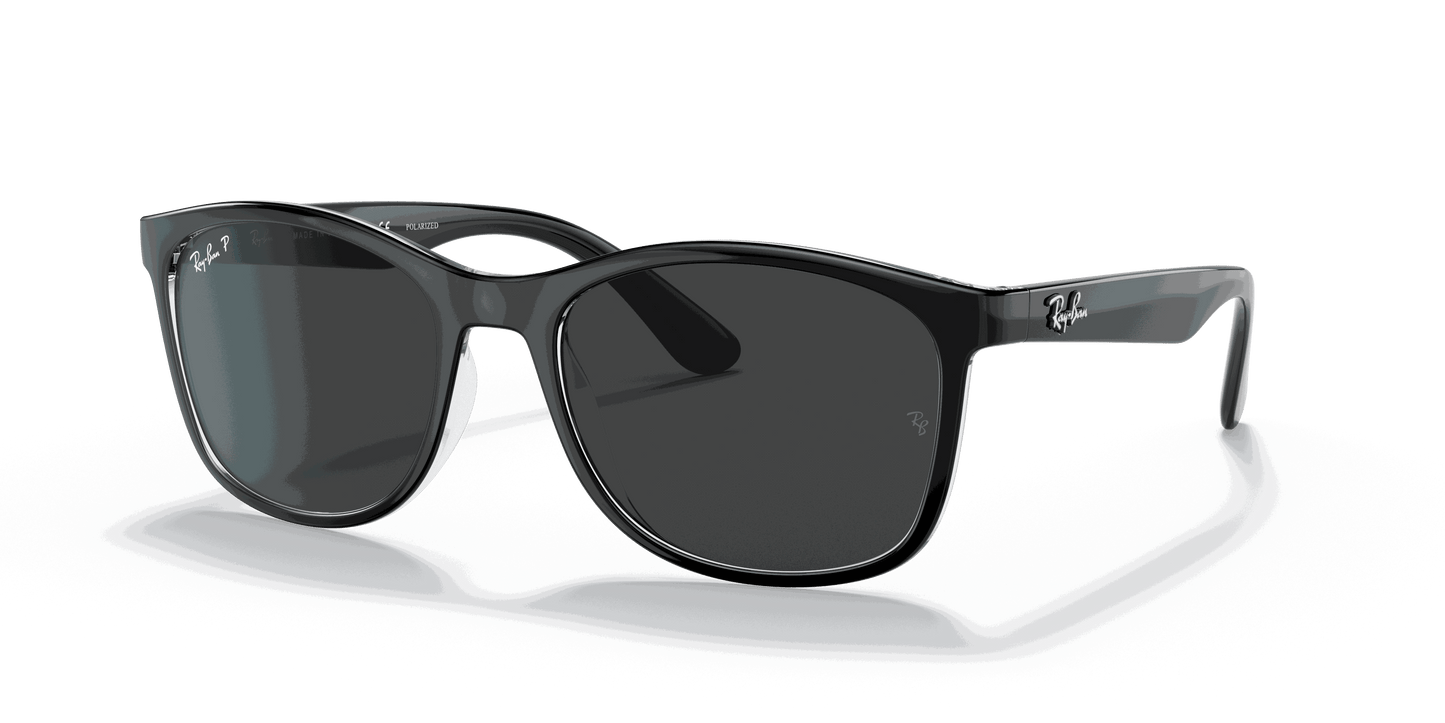 [Polar Black Lenses, Polished Black On Transparent Frame]
