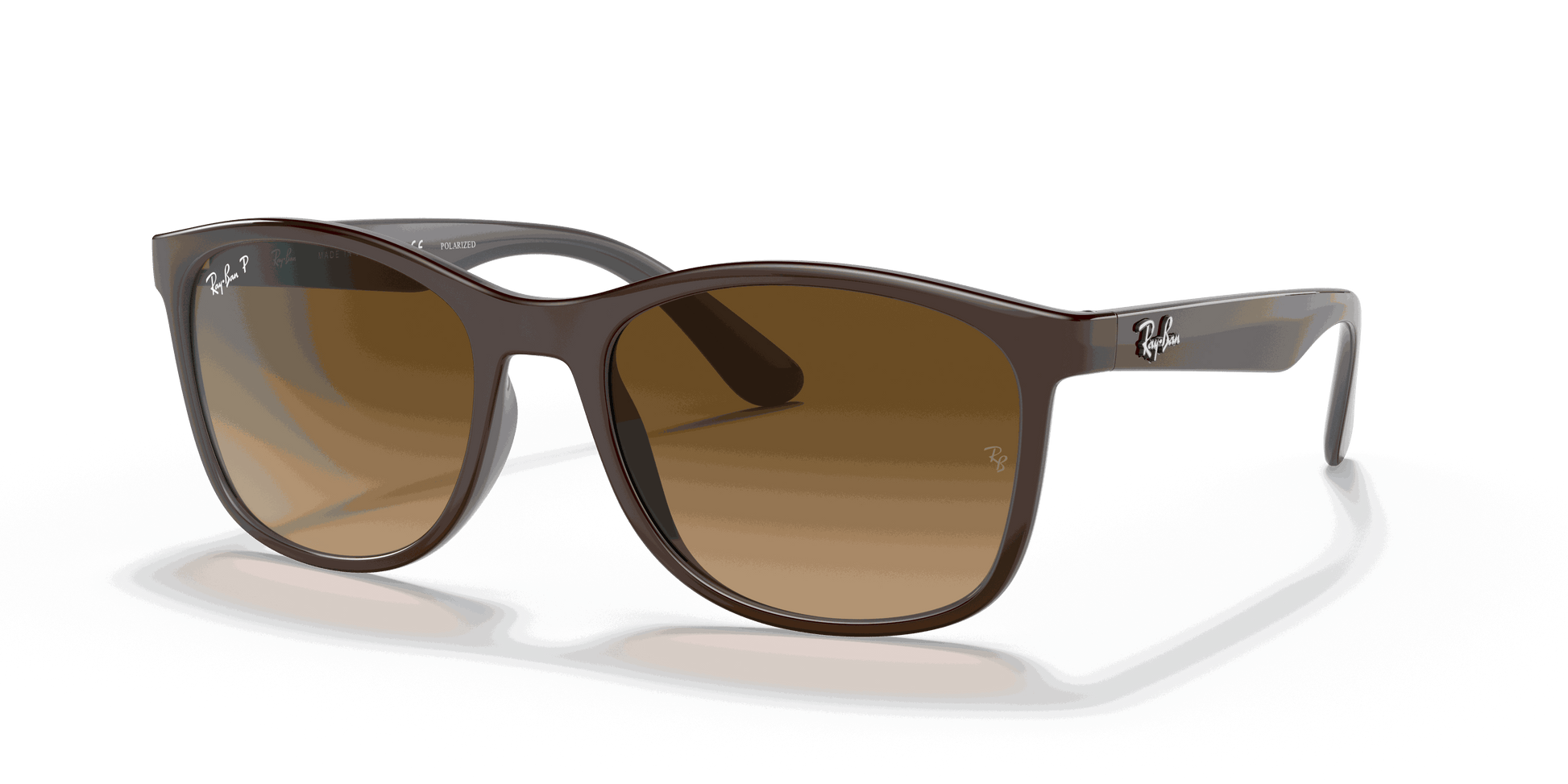 [Brown Lenses, Polished Brown On Grey Frame]