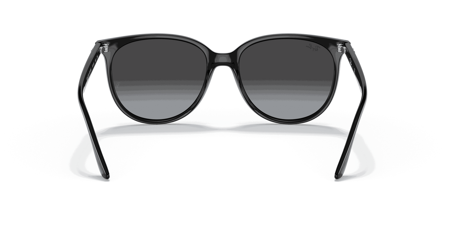 [Grey Gradient Lenses, Polished Black Frame]