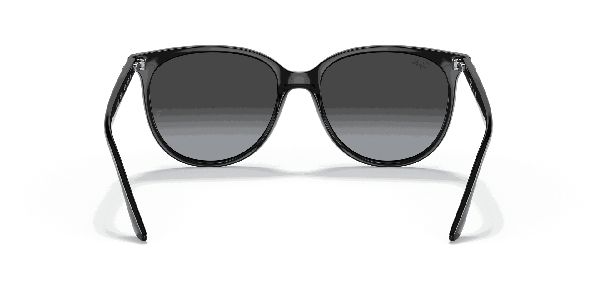 [Grey Gradient Lenses, Polished Black Frame]