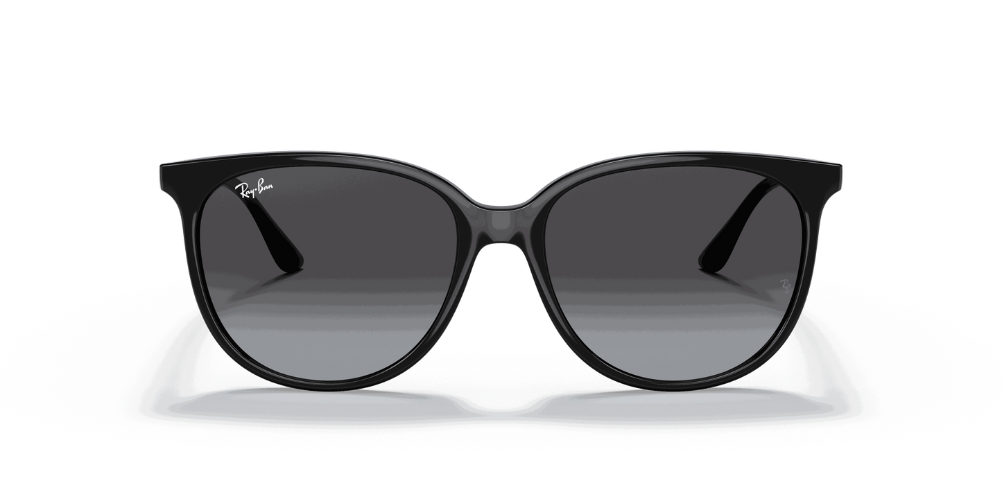 [Grey Gradient Lenses, Polished Black Frame]