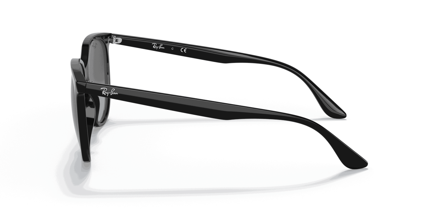 [Grey Gradient Lenses, Polished Black Frame]
