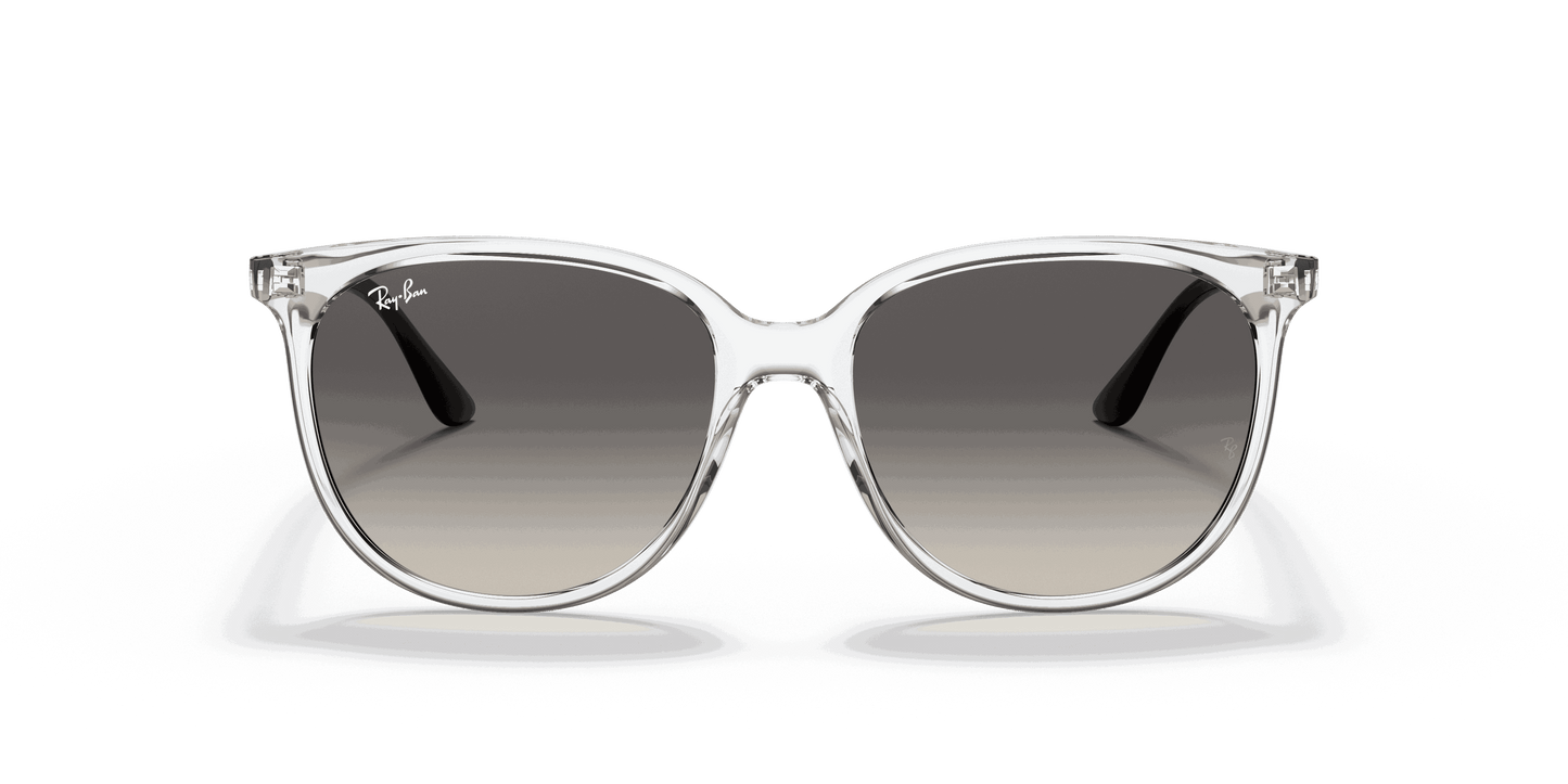 [Grey Gradient Lenses, Polished Transparent Frame]
