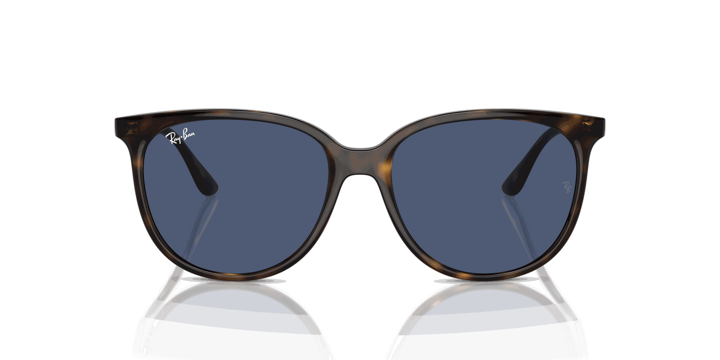 [Dark Blue Lenses, Polished Havana Frame]