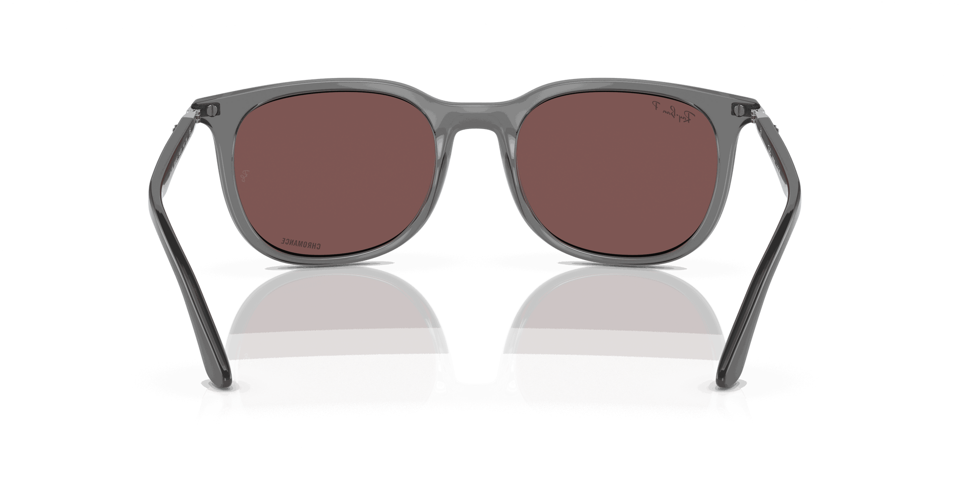 [Dark Violet Lenses, Polished Transparent Grey Frame]