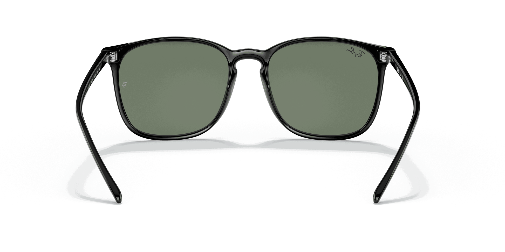 [Green Classic Lenses, Polished Black Frame]