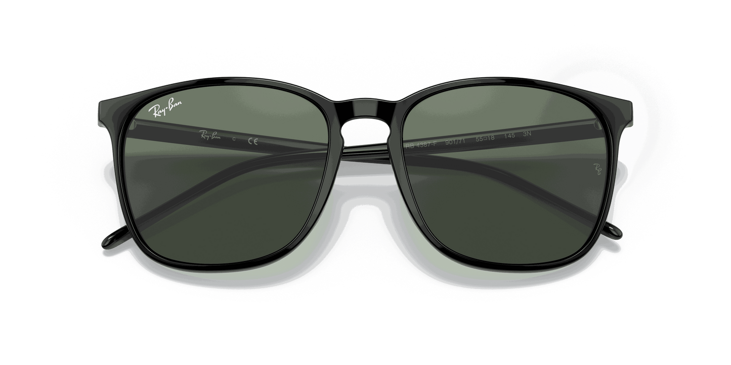 [Green Classic Lenses, Polished Black Frame]