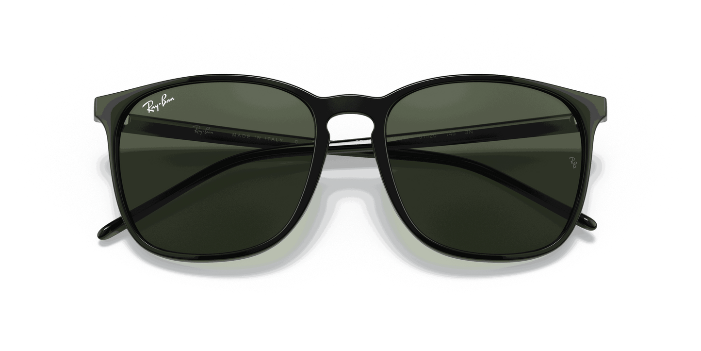 [Green Lenses, Polished Black Frame]