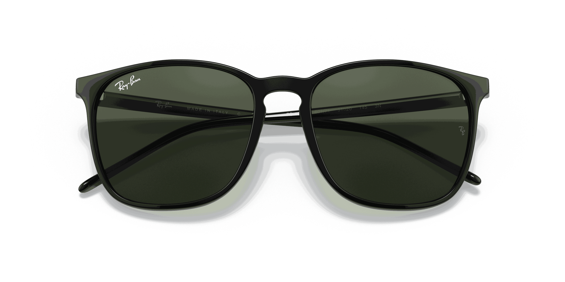[Green Lenses, Polished Black Frame]