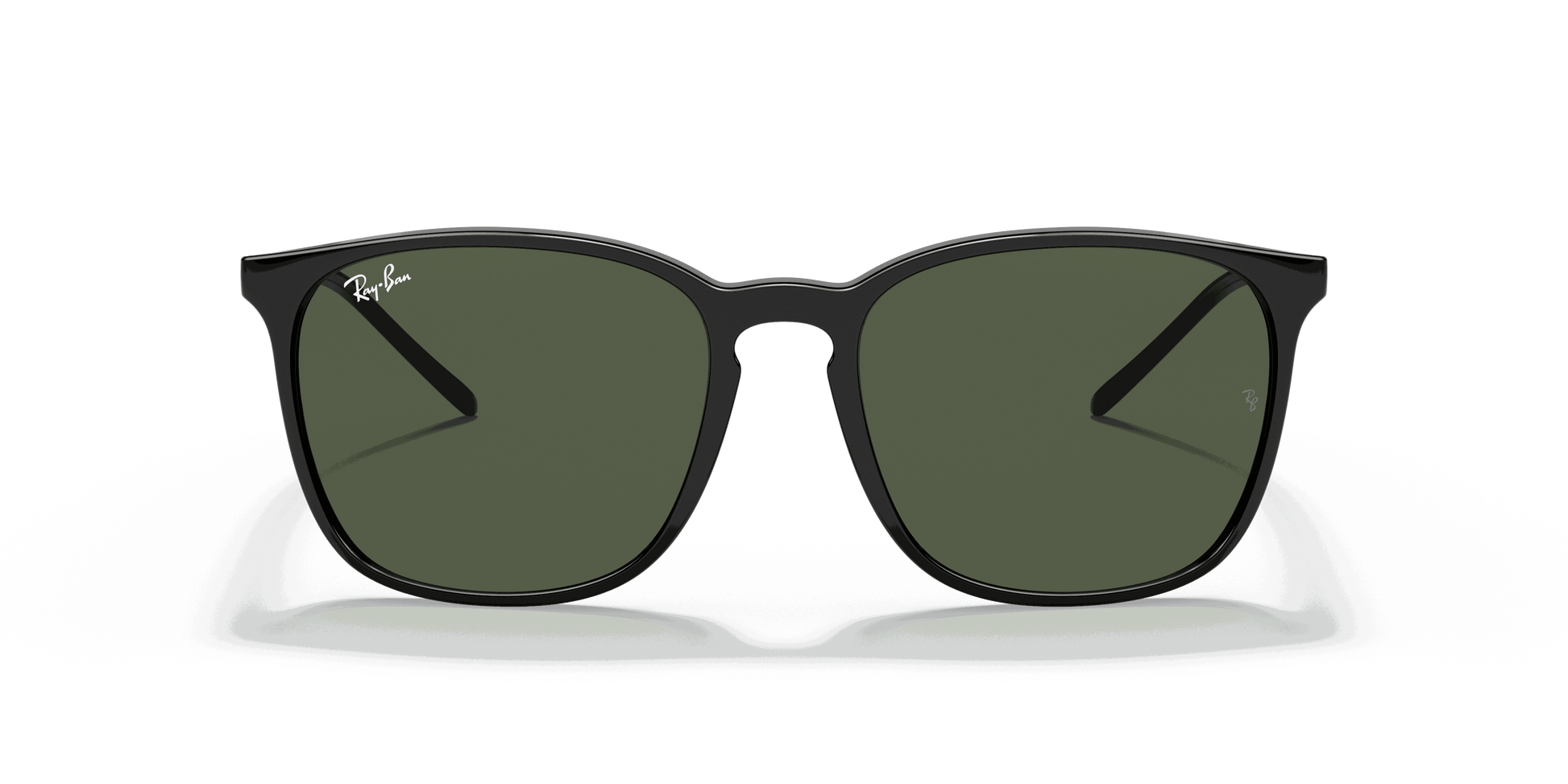[Green Lenses, Polished Black Frame]