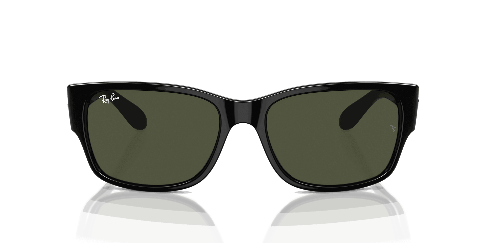 [Green Lenses, Polished Black Frame]