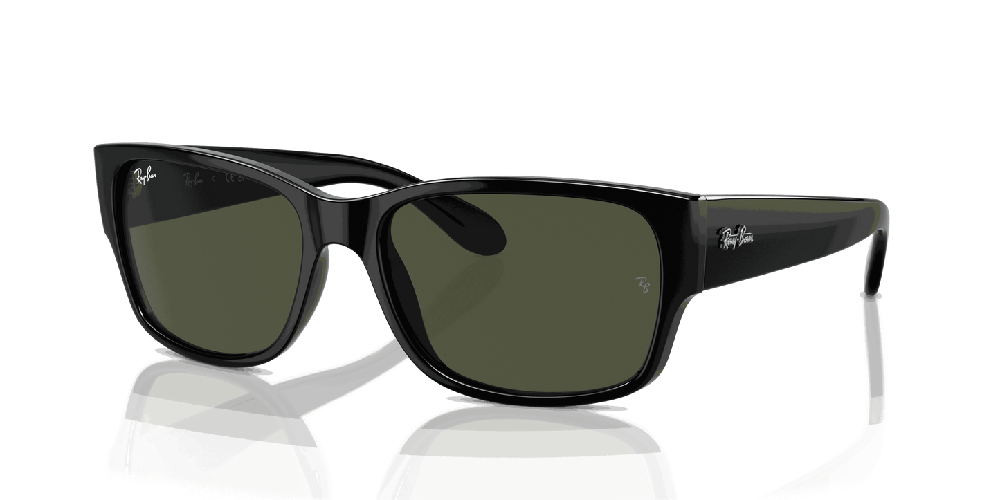 [Green Lenses, Polished Black Frame]