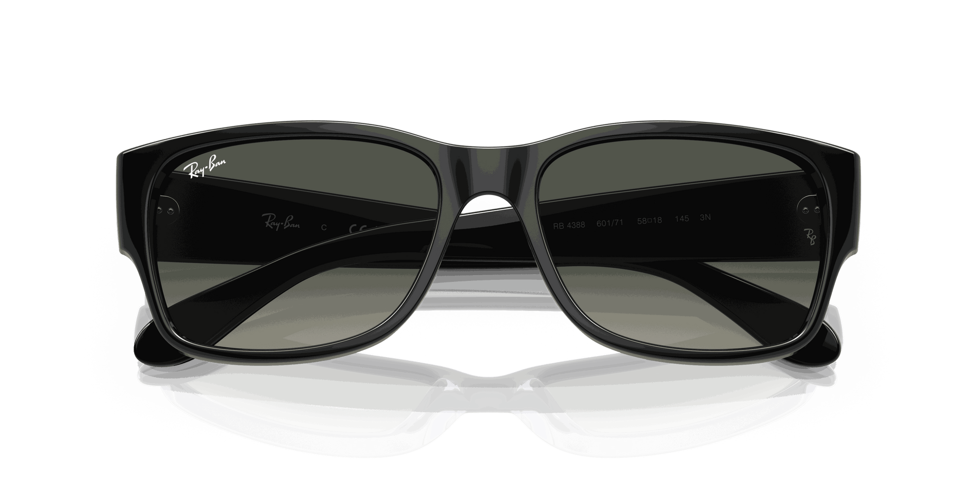 [Grey Lenses, Polished Black Frame]
